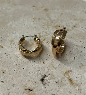 Lara Hoop Earrings - Gold