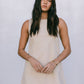 Blaire Mini Denim Dress - Sand