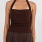 COMING SOON - Vivien Linen Pant - Chocolate Brown