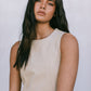 Blaire Mini Denim Dress - Sand