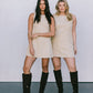 Blaire Mini Denim Dress - Sand