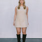 Blaire Mini Denim Dress - Sand