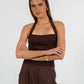 COMING SOON - Vivien Linen Pant - Chocolate Brown