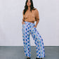 Santorini Pants - Greece Print