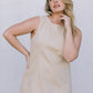 Blaire Mini Denim Dress - Sand