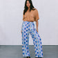 Santorini Pants - Greece Print