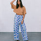 Santorini Pants - Greece Print