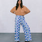 Santorini Pants - Greece Print