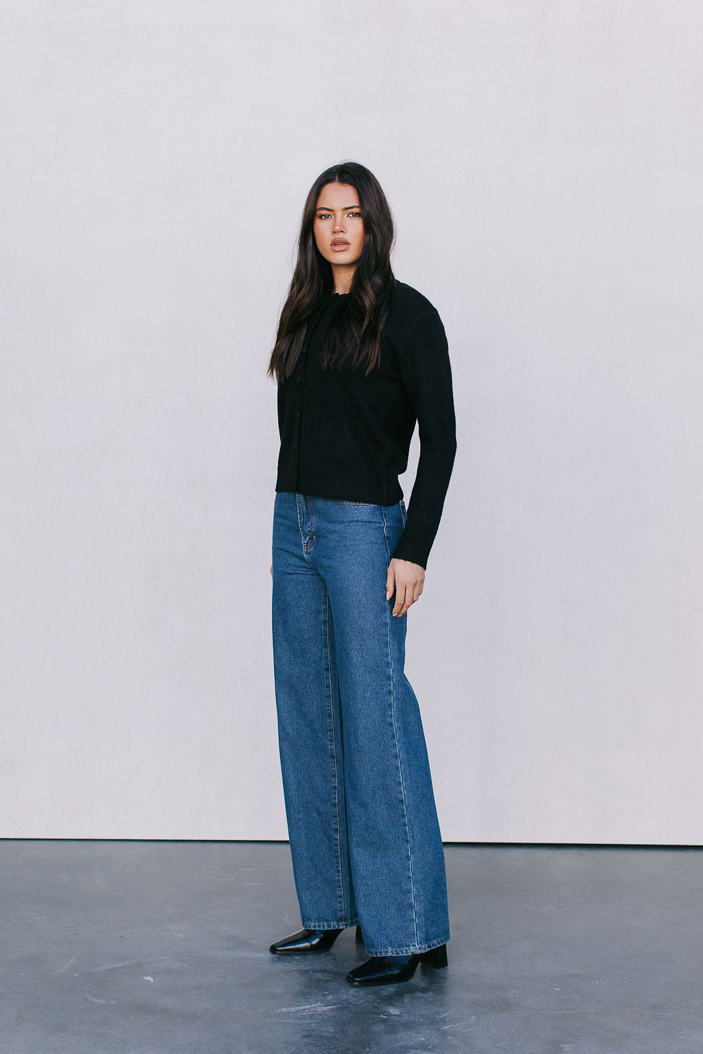 Vanessa Knit Cardigan - Black