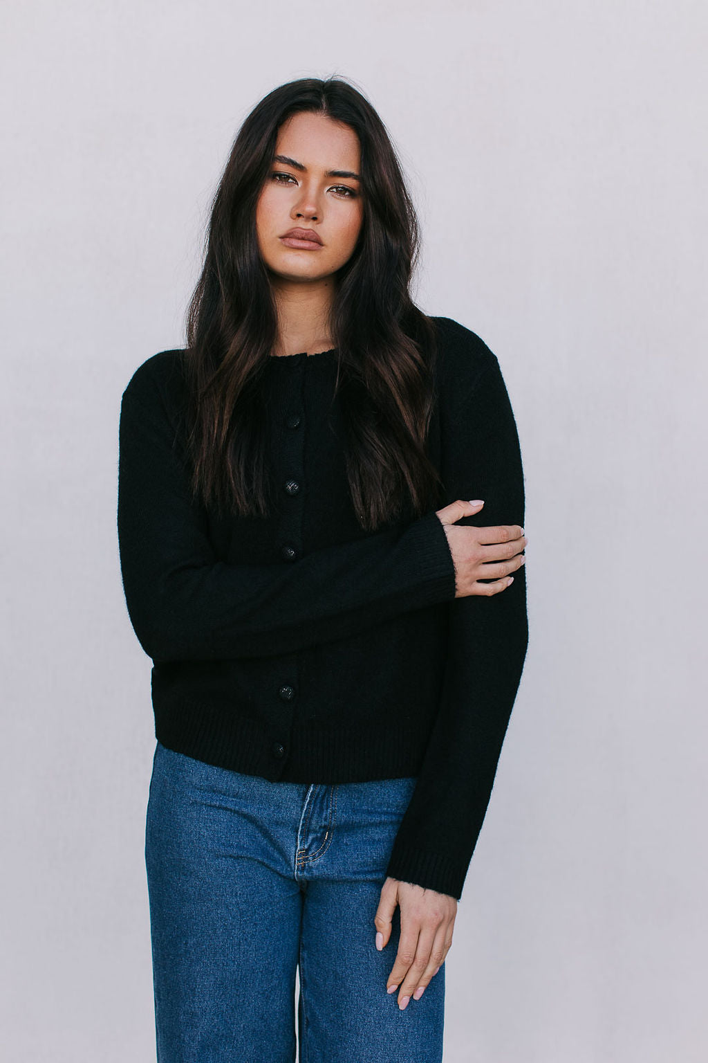 Vanessa Knit Cardigan - Black