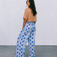 Santorini Pants - Greece Print