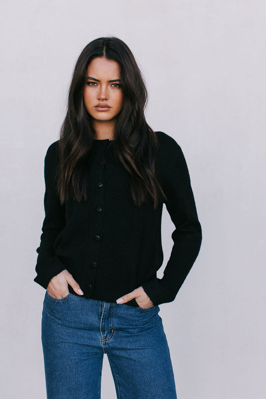 Vanessa Knit Cardigan - Black