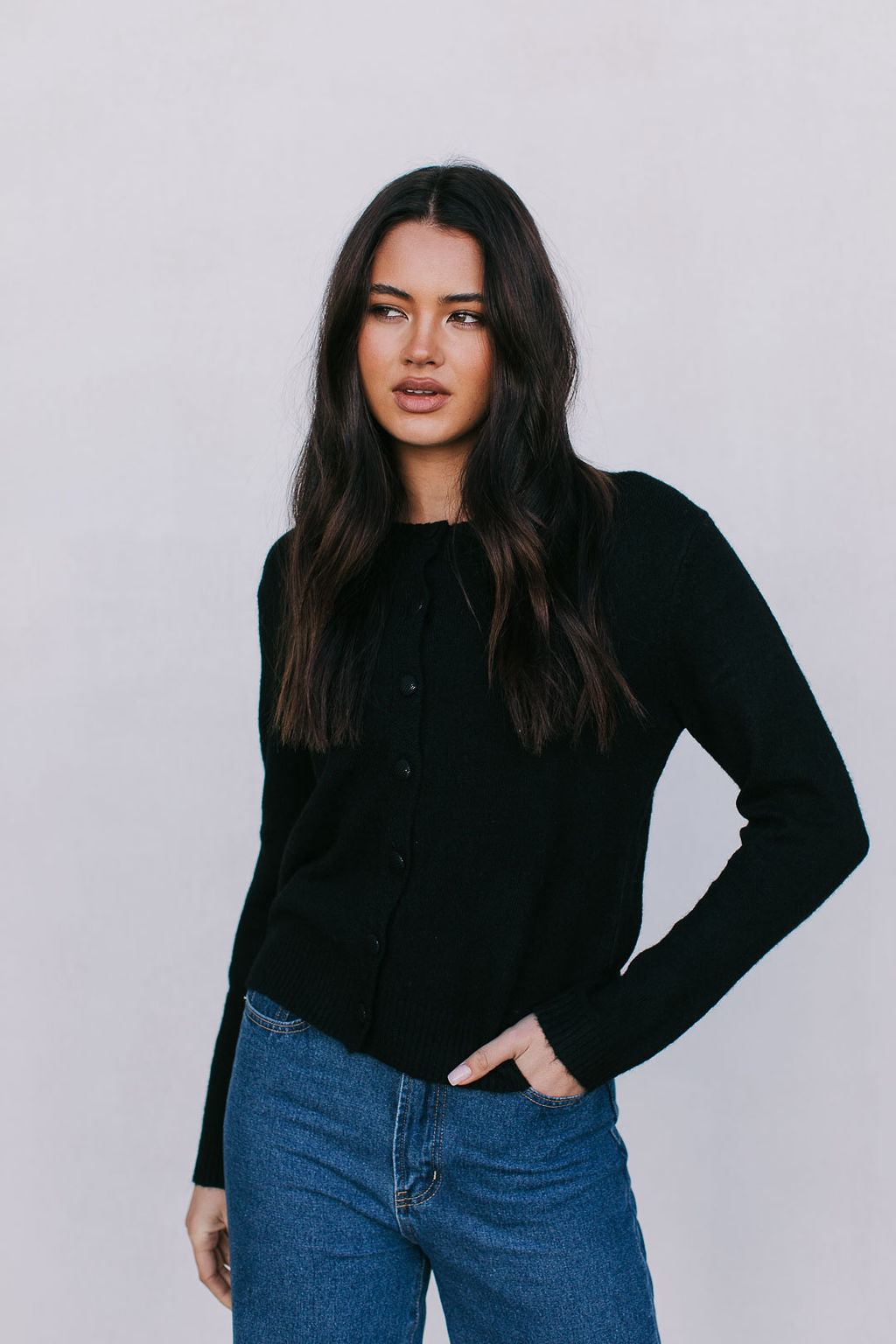 Vanessa Knit Cardigan - Black