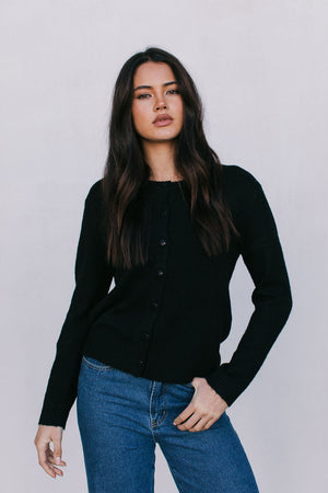 Vanessa Knit Cardigan - Black