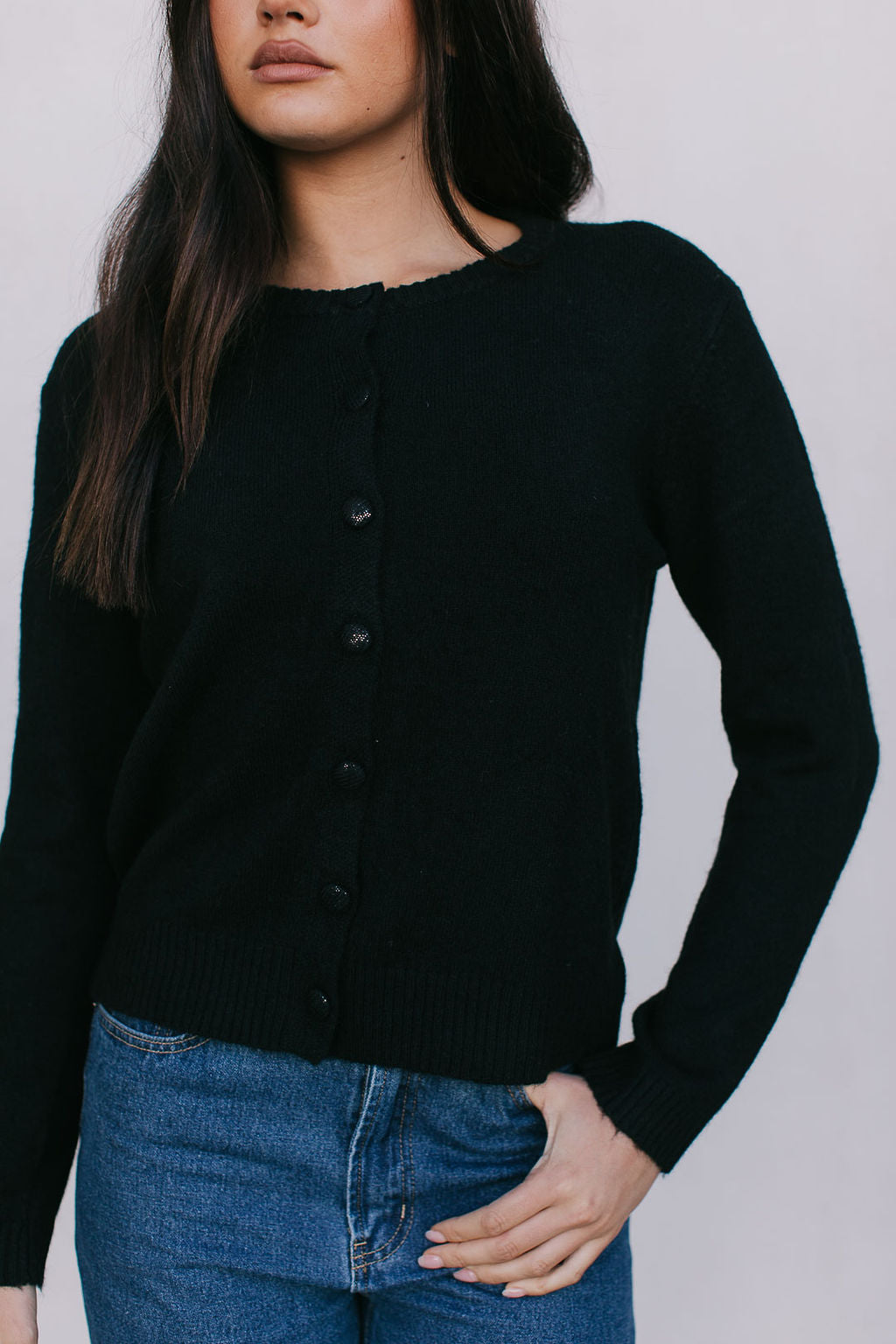Vanessa Knit Cardigan - Black