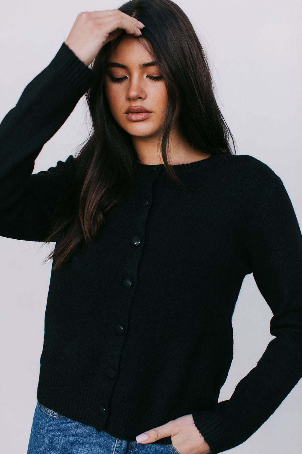 Vanessa Knit Cardigan - Black