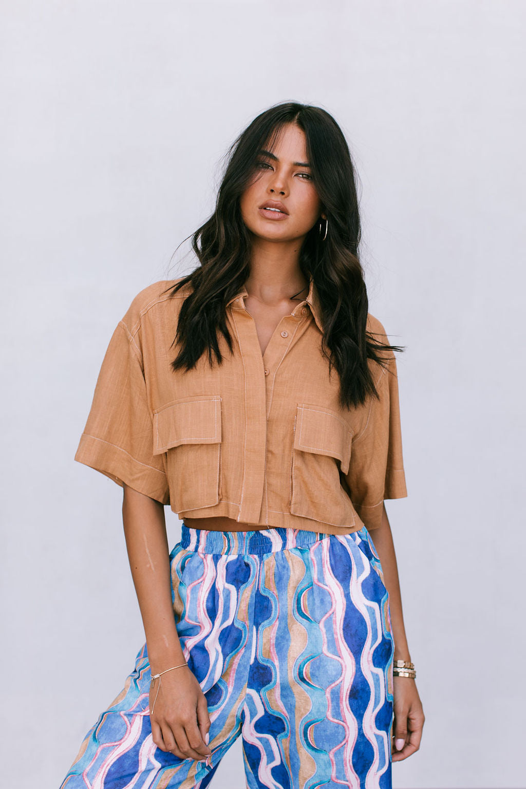 Santorini Pants Greece Print