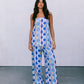 Santorini Pants - Greece Print