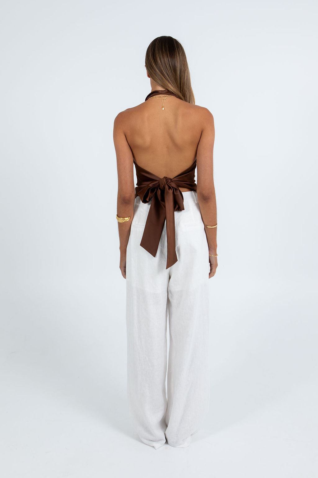 Vivien Linen Pant White