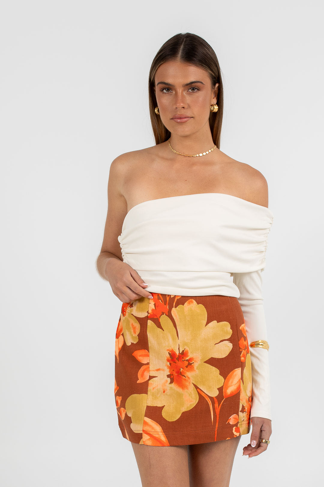 Zaira Mini Skirt Solvana Print