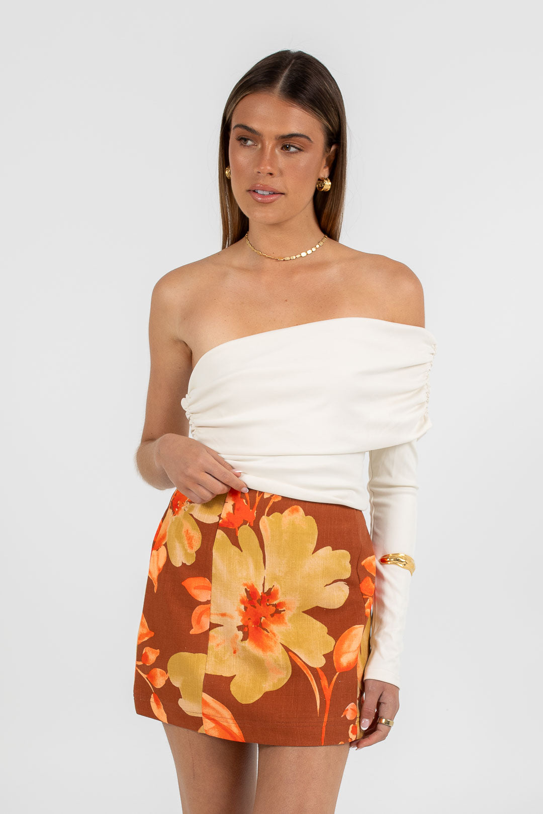 Zaira Mini Skirt Solvana Print