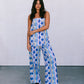 Santorini Pants - Greece Print