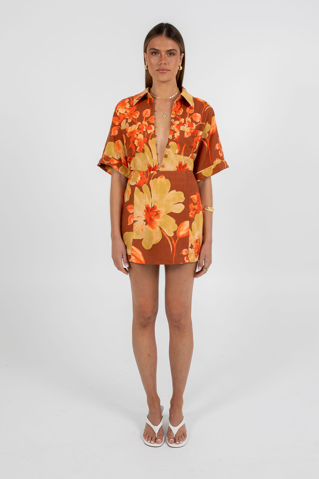 Zaira Mini Skirt Solvana Print