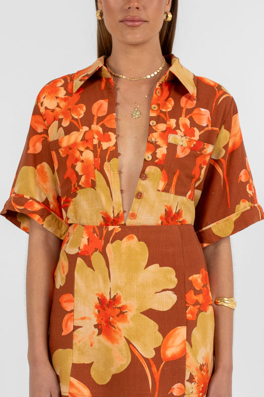 Giorno Relaxed Shirt - Solvana Print