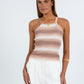 Gemmy Top - Mocha Ombre Stripe