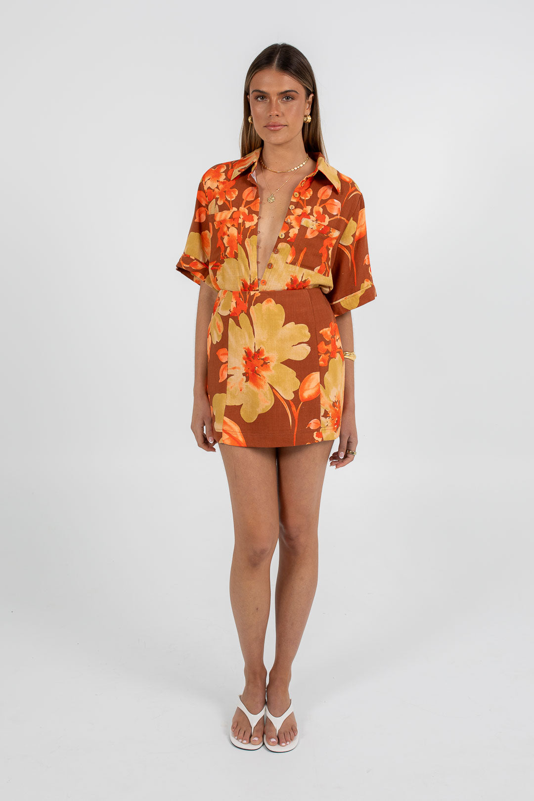 Zaira Mini Skirt Solvana Print