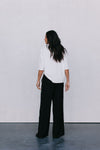 Fiah Relaxed Pants - Black/Cream Stripe