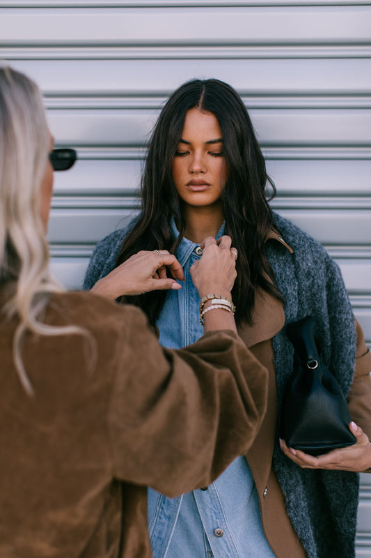 Diego Bomber Jacket - Tan Suede Look