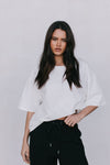 Fiah Relaxed Pants - Black/Cream Stripe