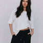 Fiah Relaxed Pants - Black/Cream Stripe
