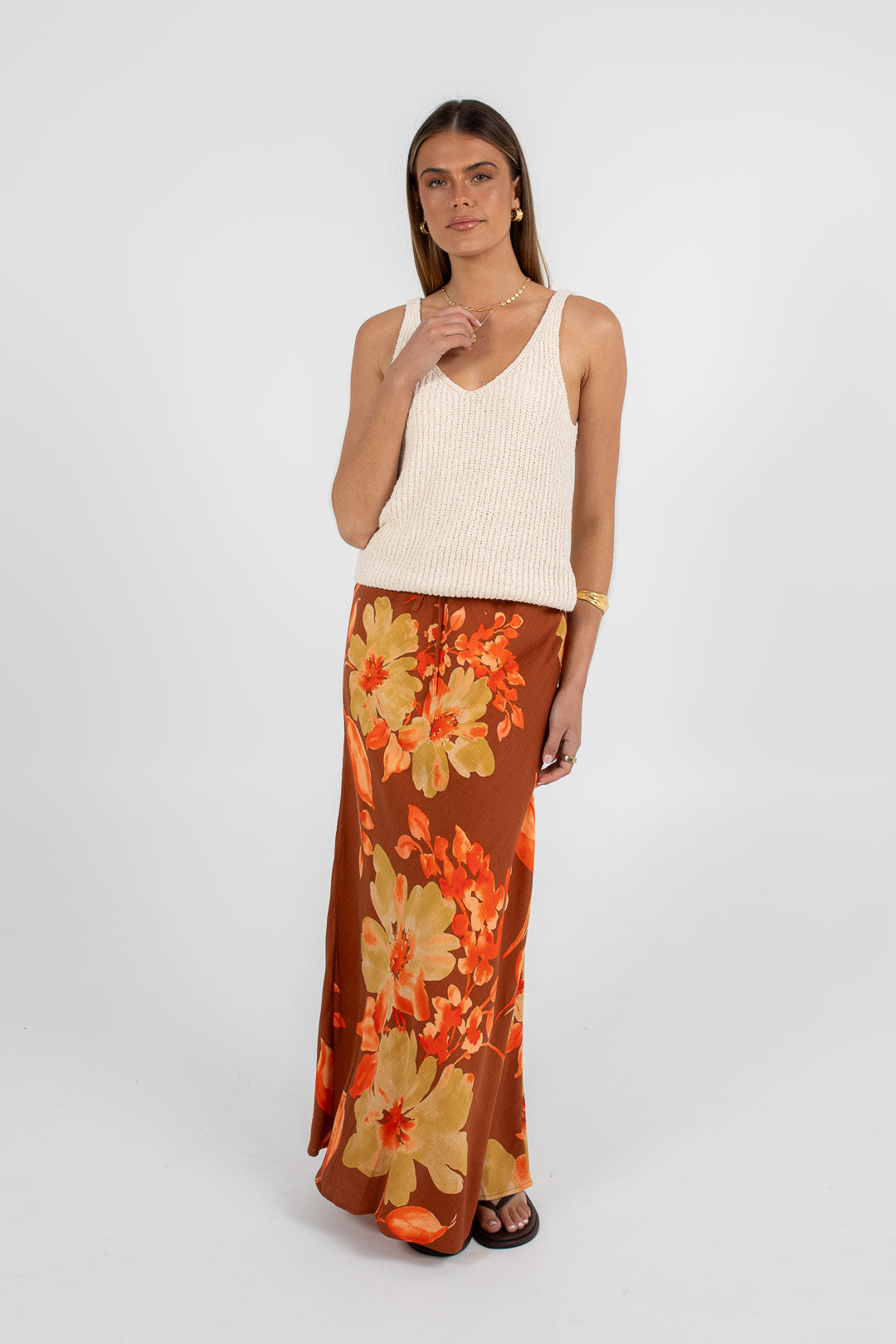 Tulsi Maxi Skirt Solvana Print