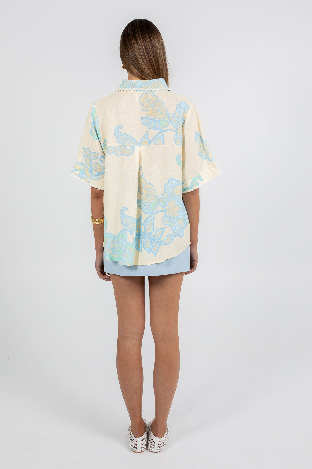 Nellie Mini Skirt - Powder Blue