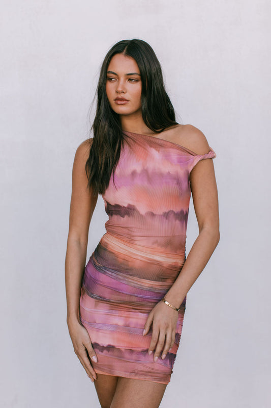 Giselle Dress - Desert Haze Mesh