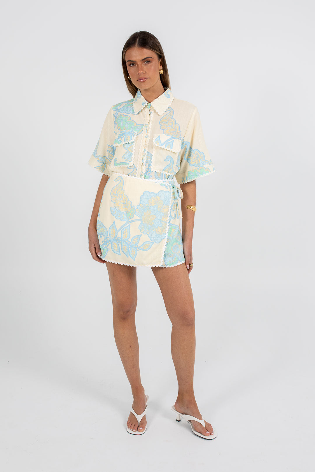LAUNCHING 28.10 - Ivy Wrap Mini Skirt - Lunelle Print