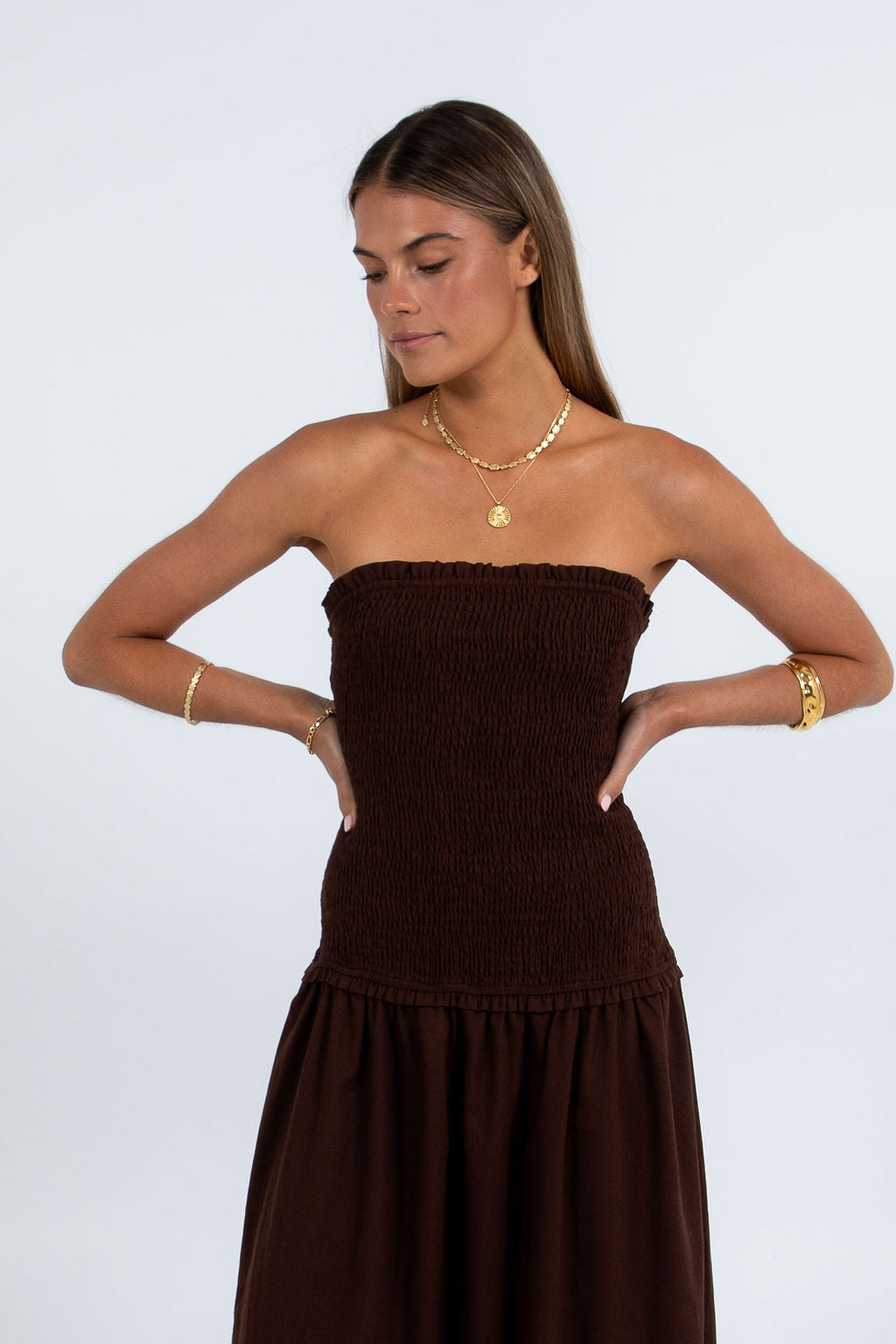Zuri Maxi Dress Chocolate