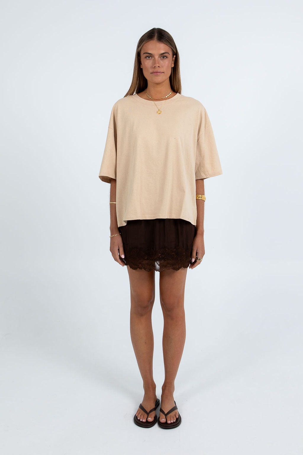 Octavia Mini Skirt - Chocolate