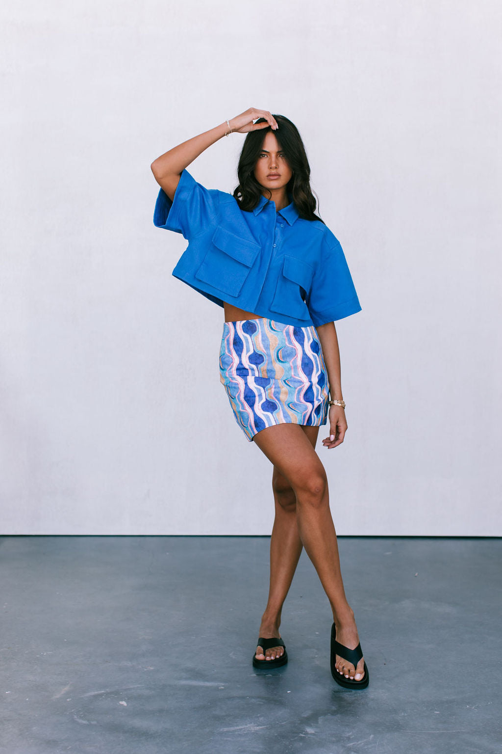 Rhodes Skirt Greece Print