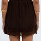 Octavia Mini Skirt - Chocolate