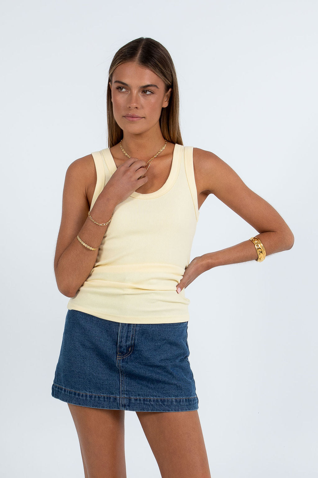 Gemma Tank Top - Lemon