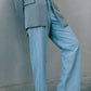 Janey Wide Leg Jeans - Light Wash Blue