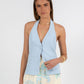 Oden Halter Top - Powder Blue