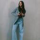 Janey Wide Leg Jeans - Light Wash Blue