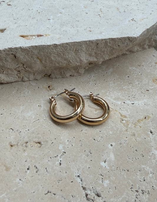 Eliddy Small Hoop Earrings - Gold