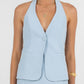 Oden Halter Top - Powder Blue
