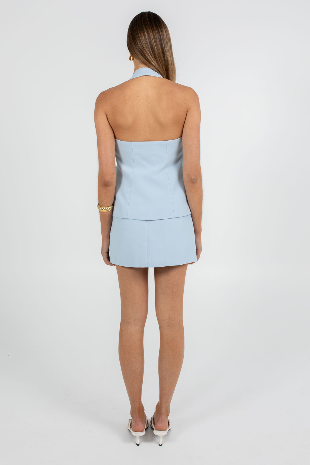 Nellie Mini Skirt Powder Blue
