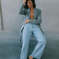 Janey Wide Leg Jeans - Light Wash Blue